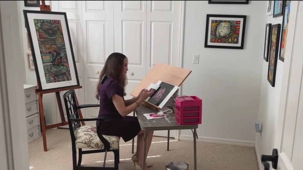 Artist painting life one ultrasound at a time